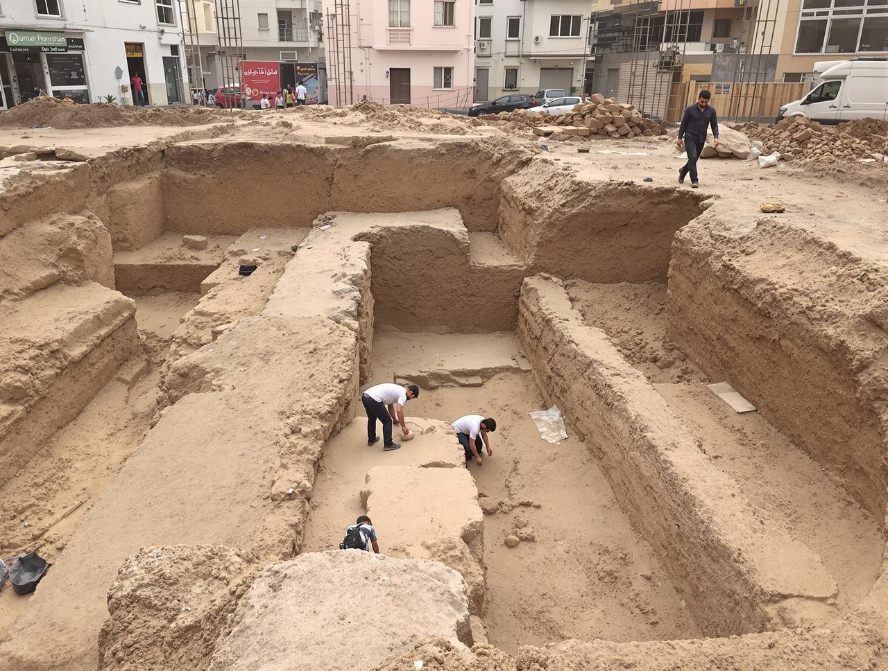 黑料 - 某城市地铁施工挖出千年古墓，考古队紧急进驻